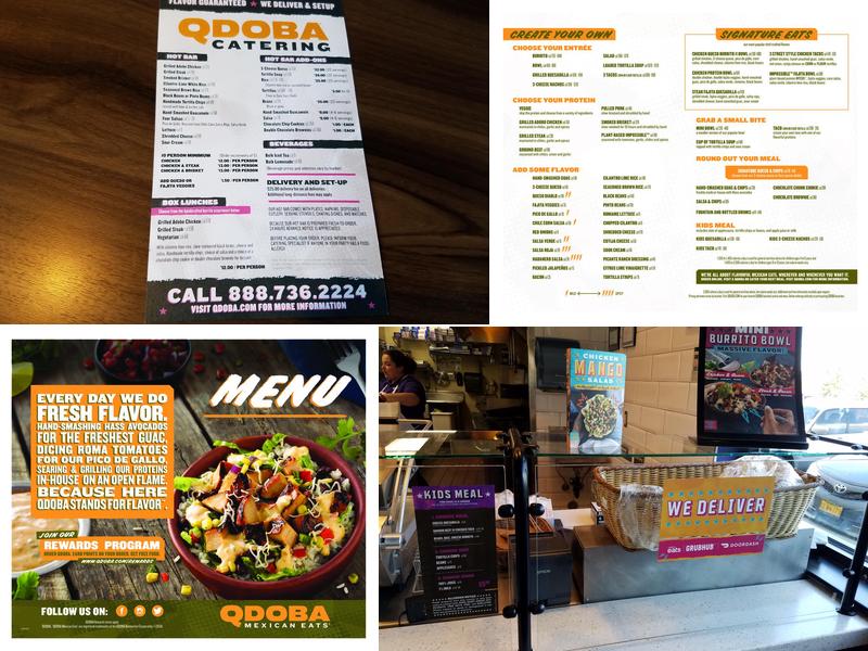QDOBA Mexican Eats Menu