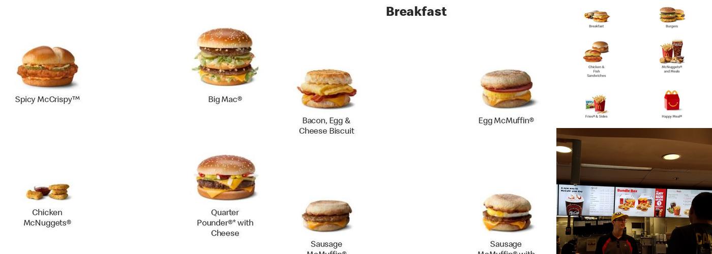 McDonald's Menu