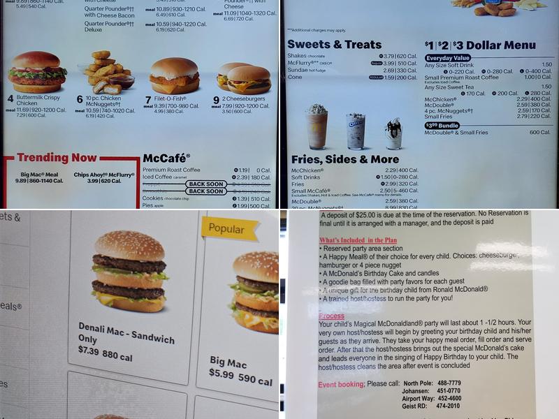 McDonald's Menu