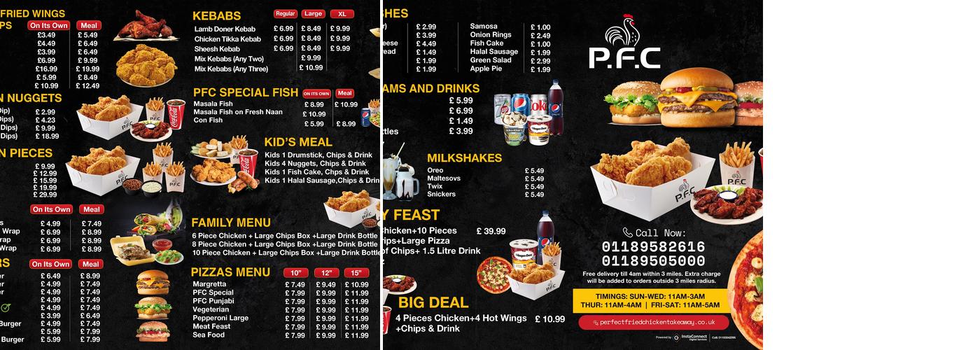 Perfect Fried Chicken Menu