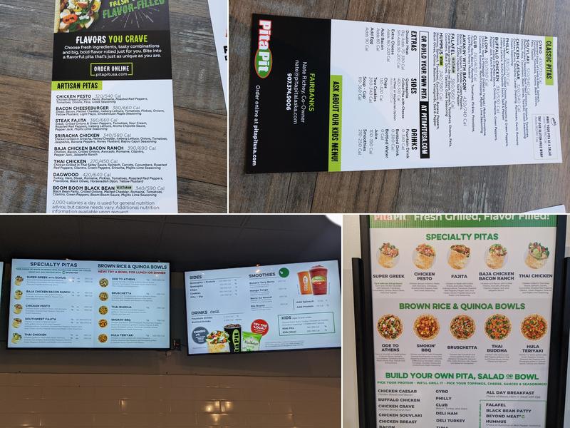 Pita Pit (For Sale) Menu