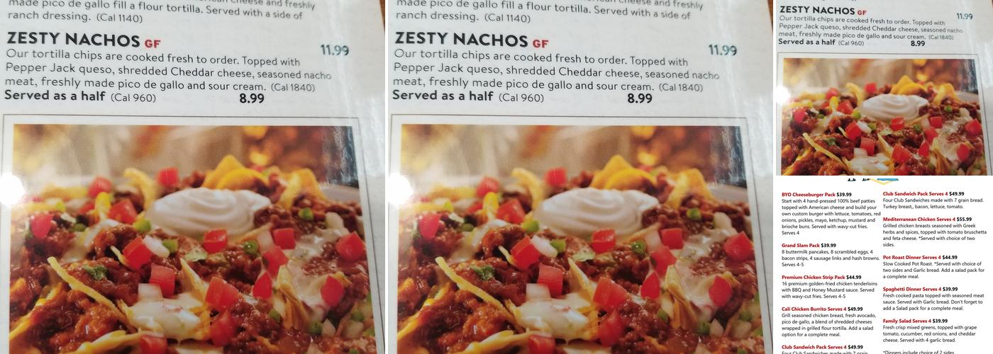 Denny's Menu