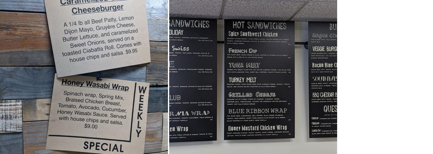 The Office Cafe Menu