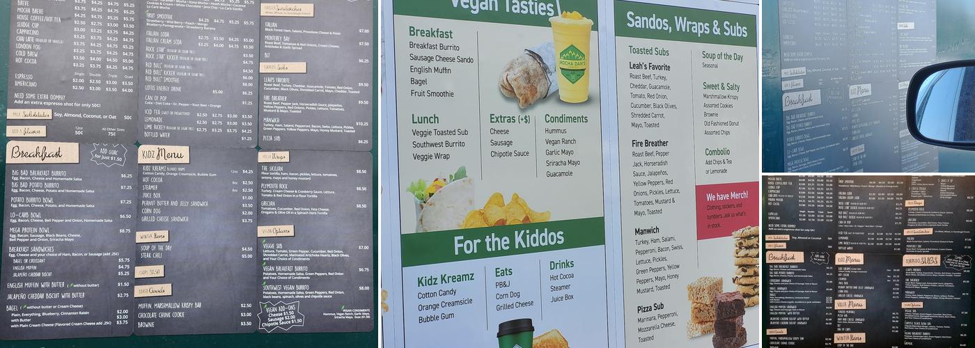 Mocha Dan's Menu