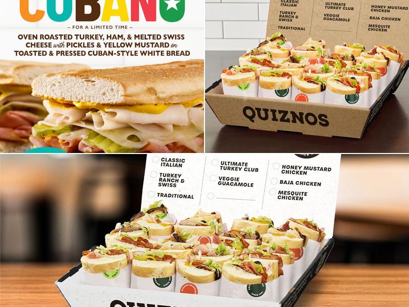 Quiznos Menu