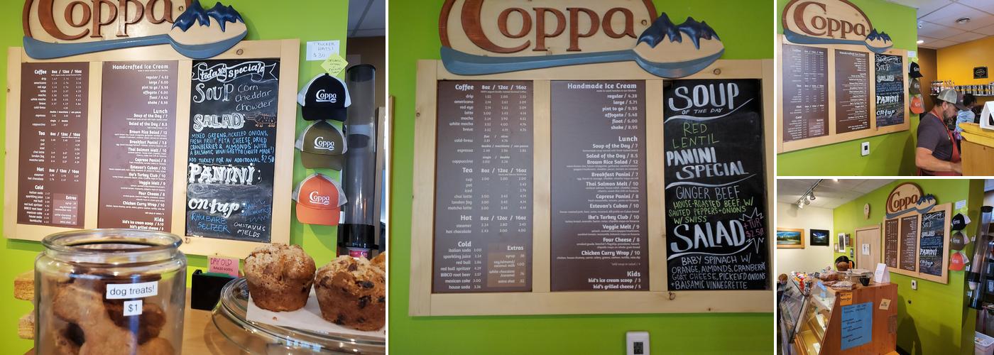 Coppa Menu