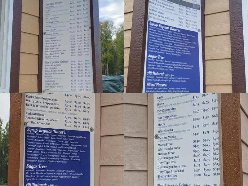 Jana's Jumpin' Java Menu