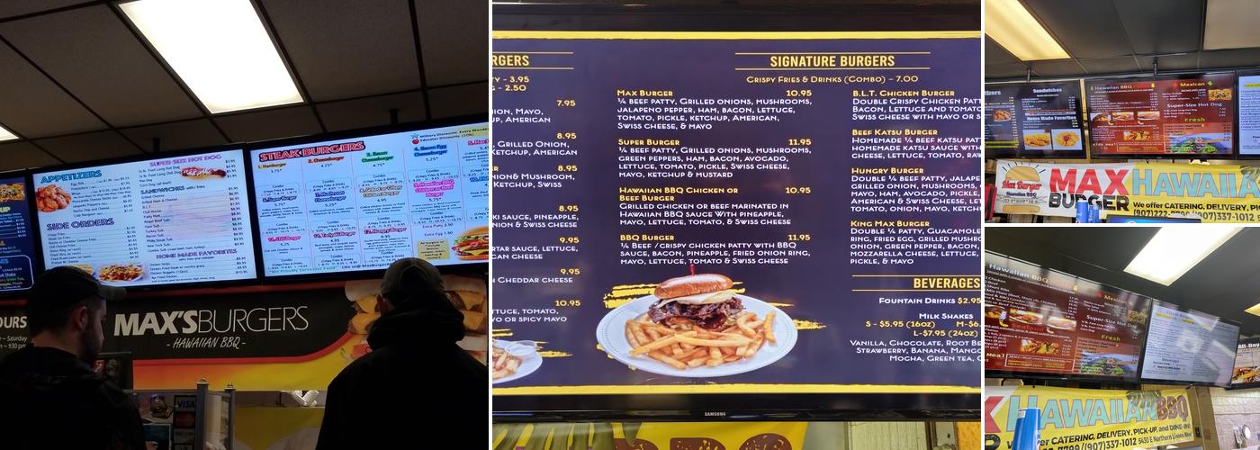 Max Burger Menu