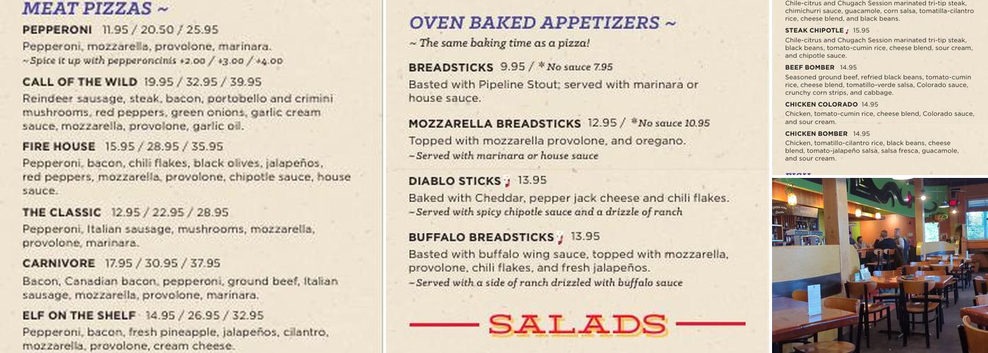 Bear Tooth Theatrepub Menu