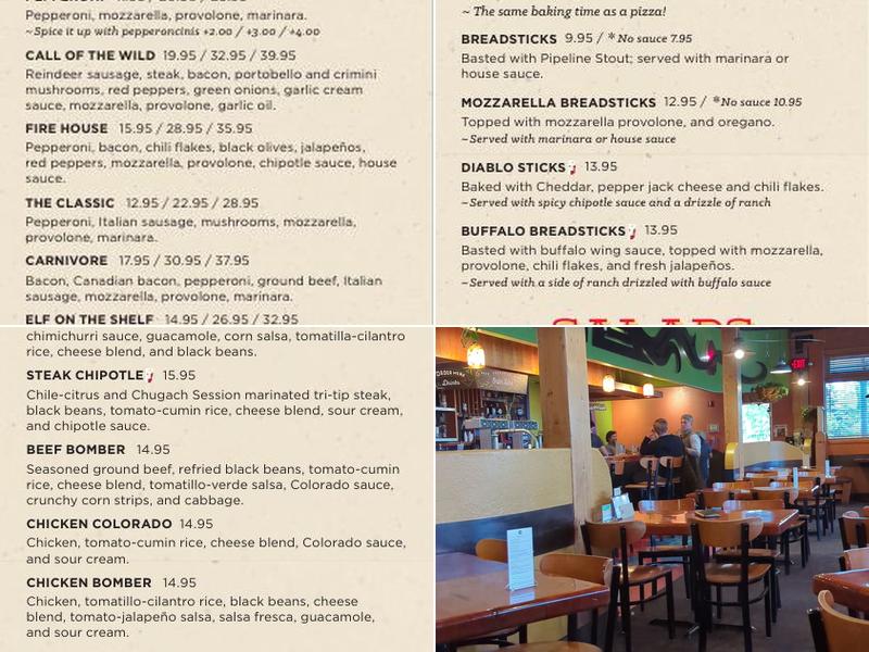 Bear Tooth Theatrepub Menu