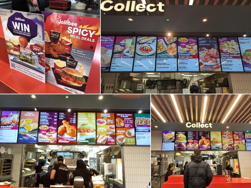 Jollibee Reading Menu