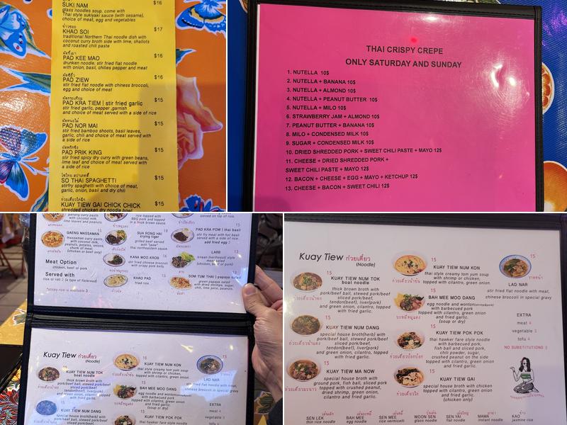 So Thai Menu