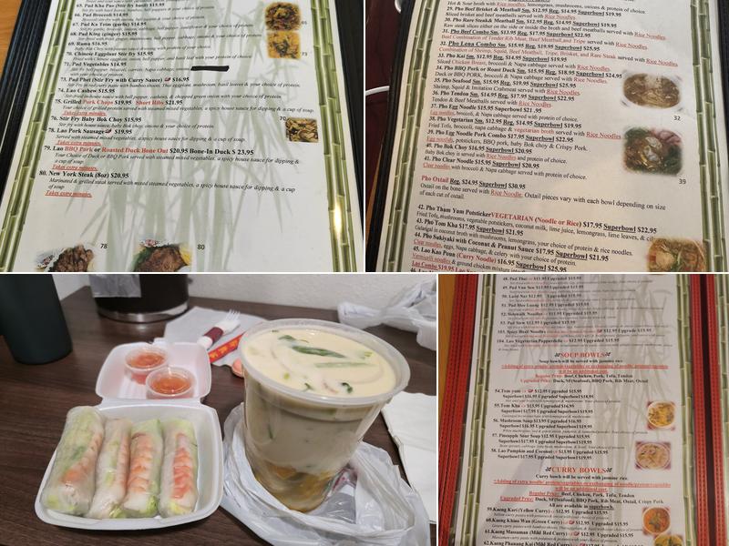 Phở Lena Menu