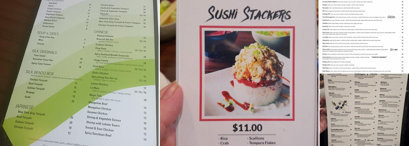 SILK Restaurant & Sushi Bar Menu