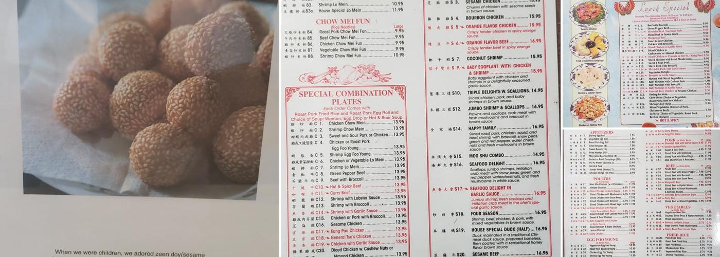 Bamboo Panda Menu