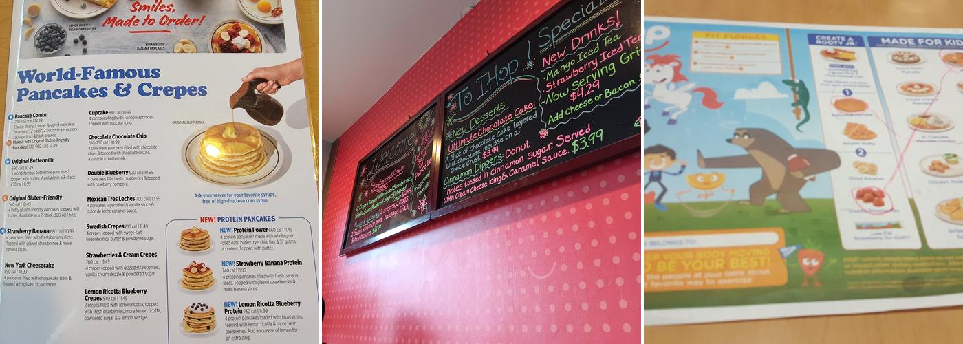 IHOP Menu