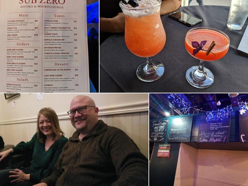 Sub Zero Bistro & Microlounge Menu