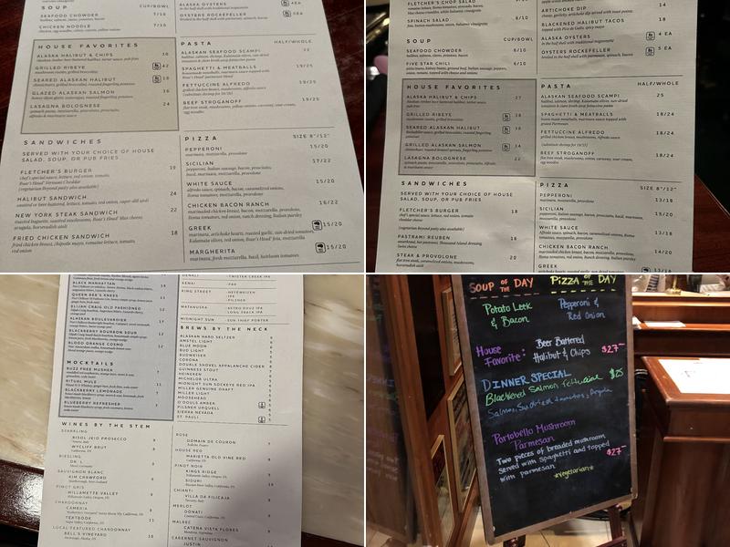 Fletcher's Menu