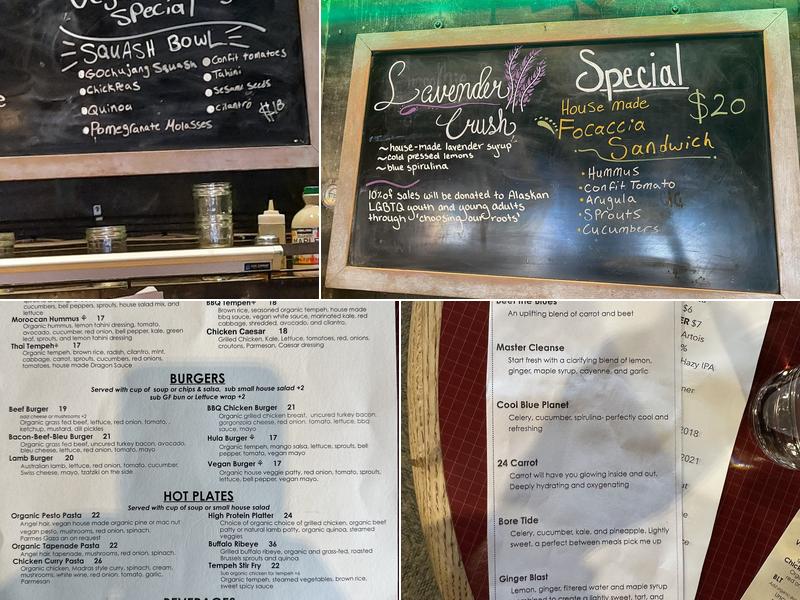 Organic Oasis | Restaurant & Juice Bar Menu