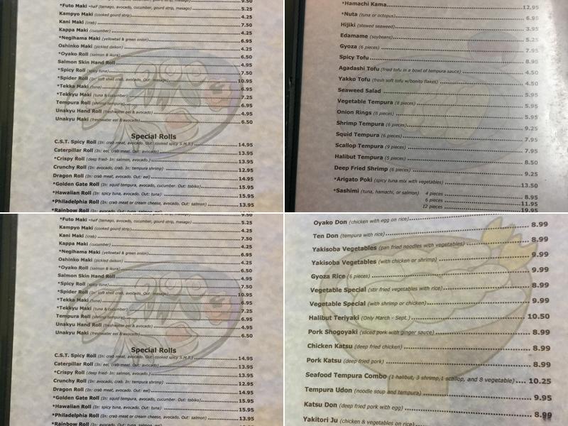 Arigato | Japanese Restaurant Menu