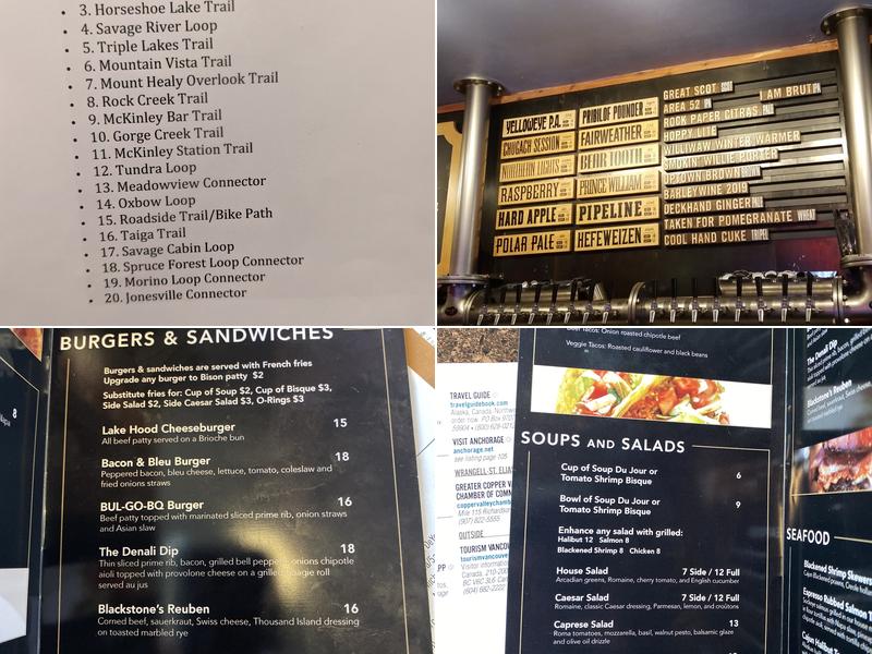 Fancy Moose Lounge Anchorage Menu