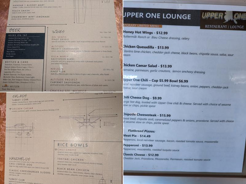 Upper One Menu