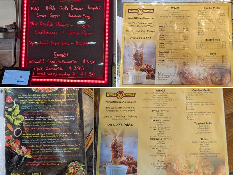 Wings 'N Things Menu