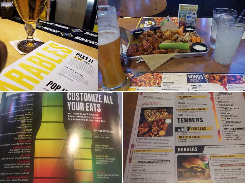 Buffalo Wild Wings Menu