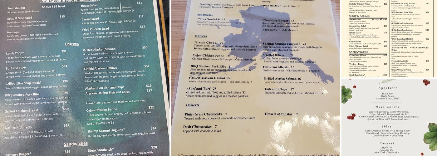 Territory Kitchen & Bar Menu