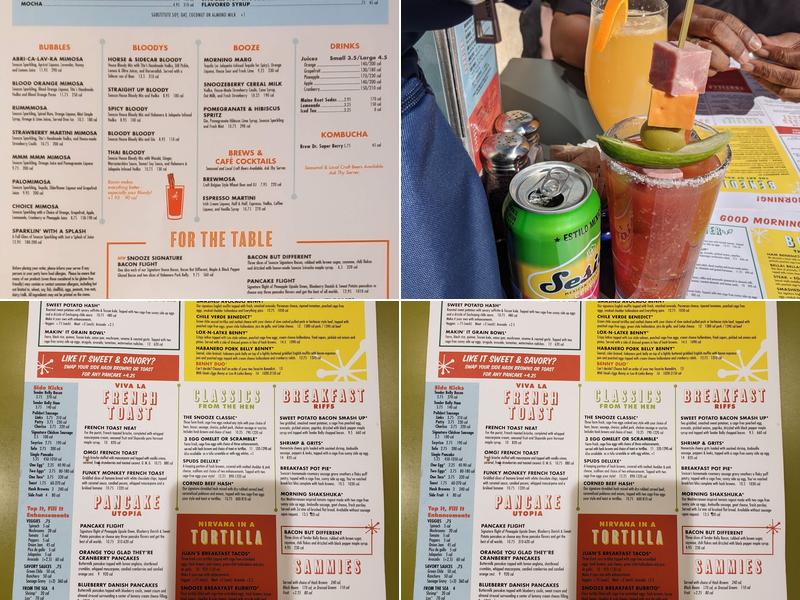 Snooze, an A.M. Eatery Menu