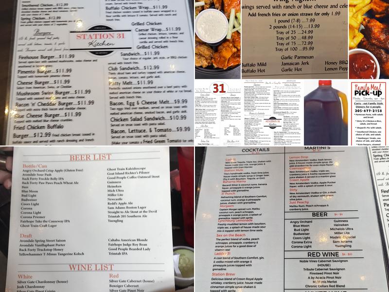 Station 31 Kitchen Menu