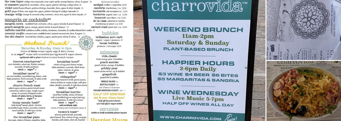 CharroVida Menu