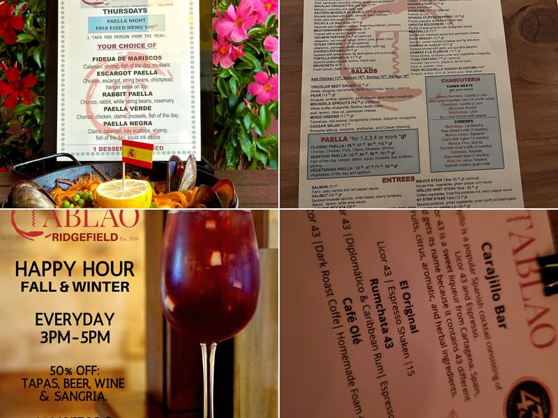 Tablao Wine Bar & Restaurant Menu