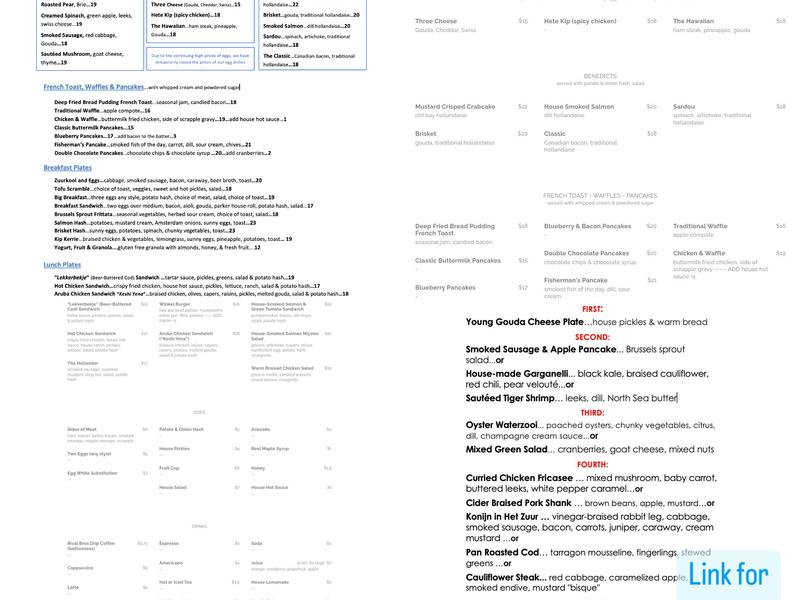 Winkel Menu