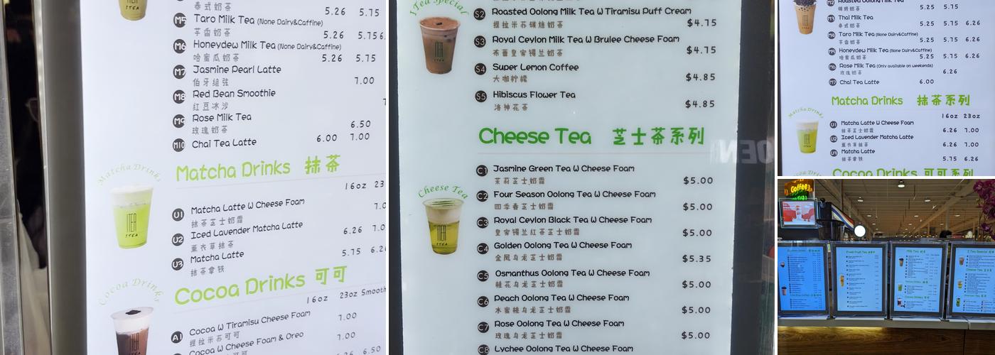 I TEA Menu