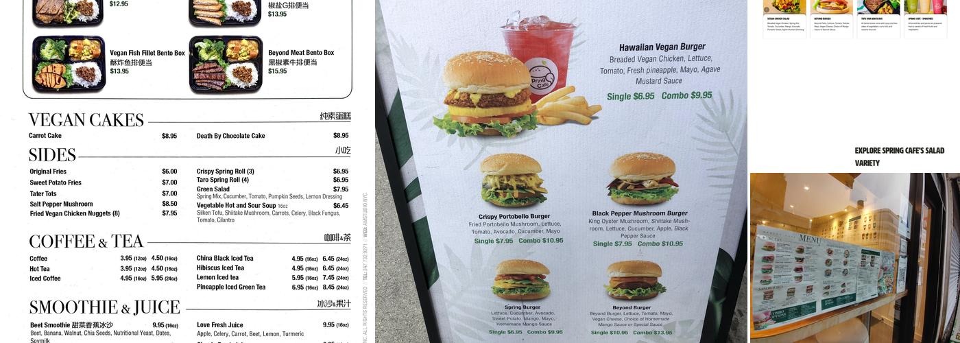 Spring Cafe Menu
