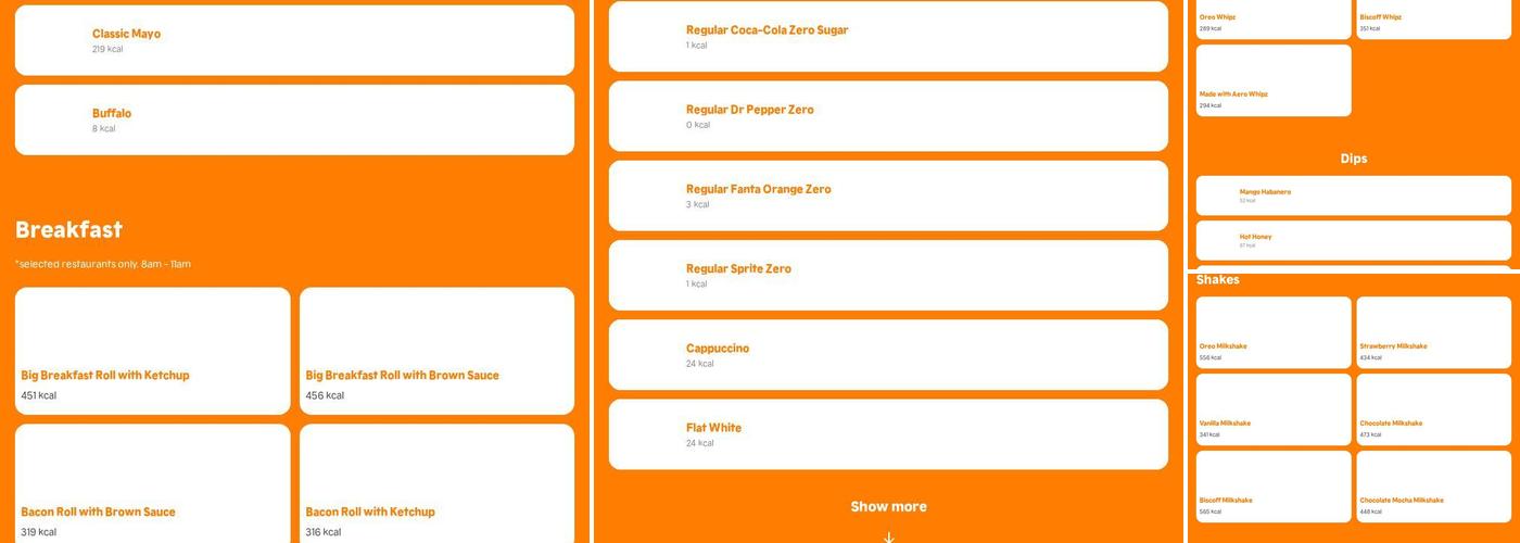 Popeyes Louisiana Kitchen Menu