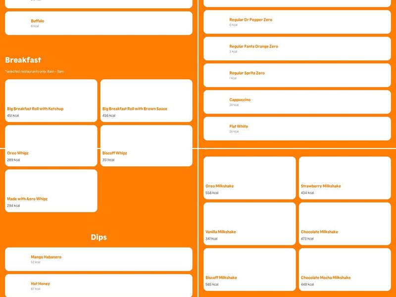 Popeyes Louisiana Kitchen Menu