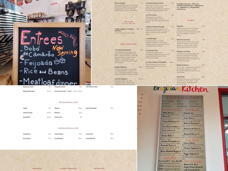 Mulata Kitchen + Coffee Menu