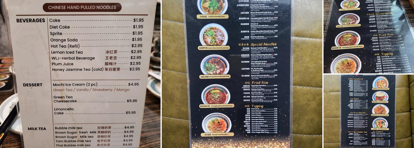 Master Noodle (Saint Paul) Menu