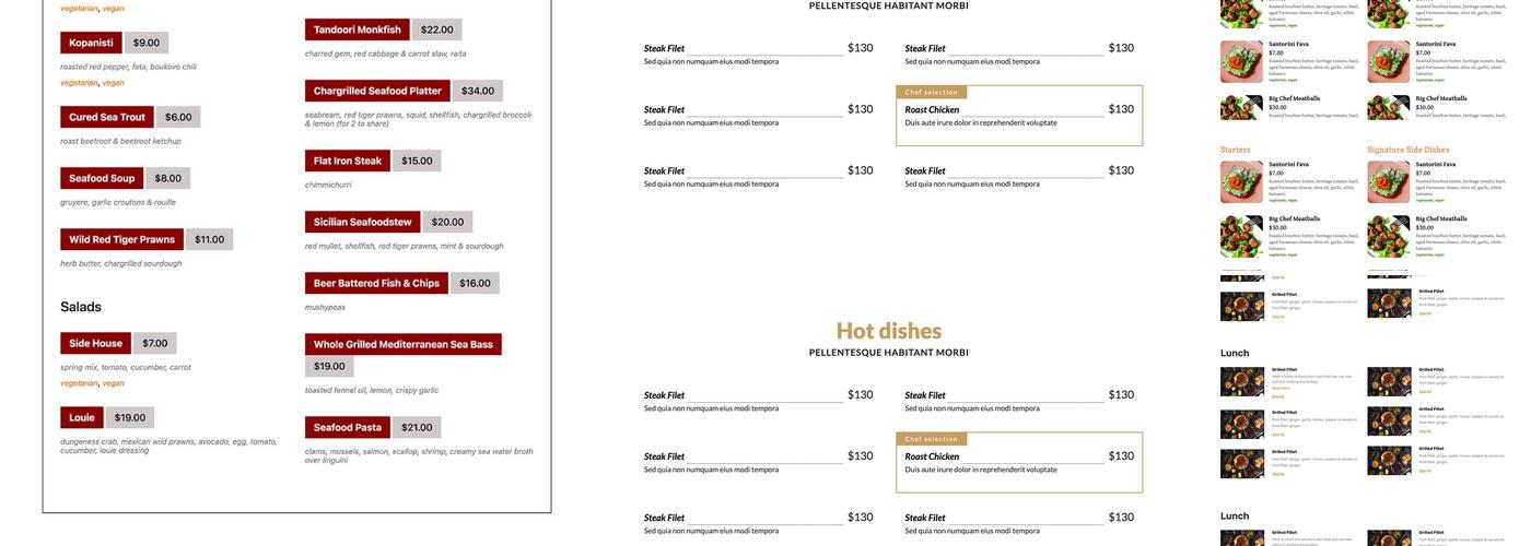 Cajun Kitchen Menu
