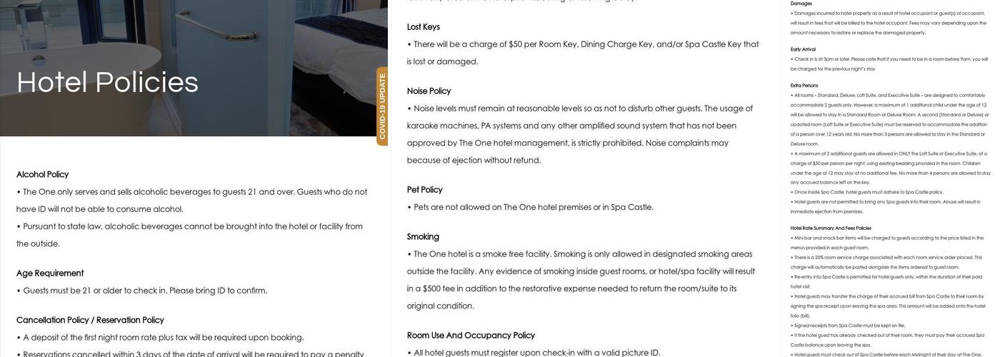 Moon Bar Rooftop Menu