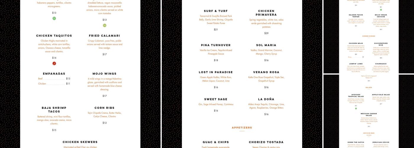 Mojo Menu