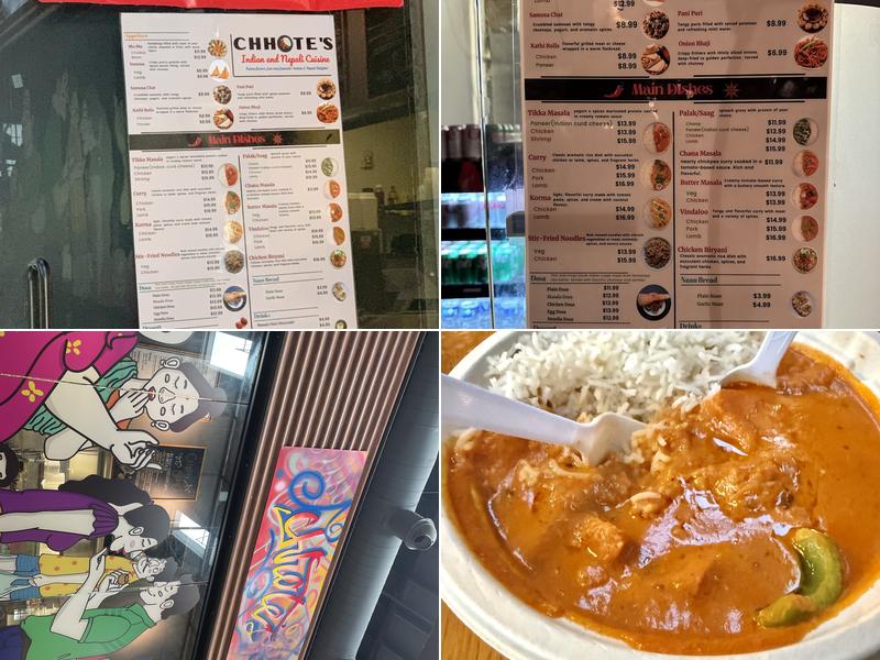 Chhote's Restaurant Menu