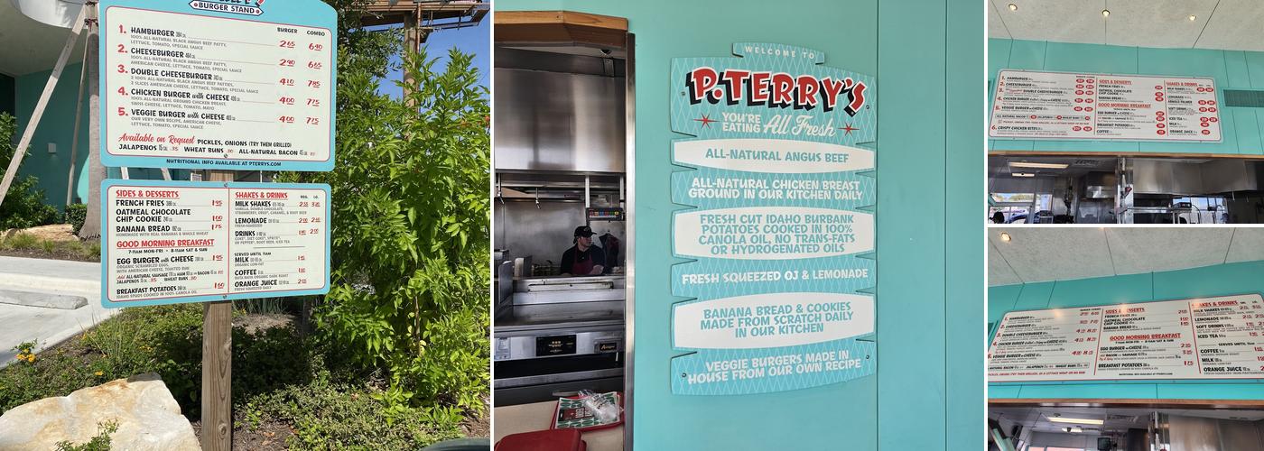 P. Terry's Burger Stand #16 Menu