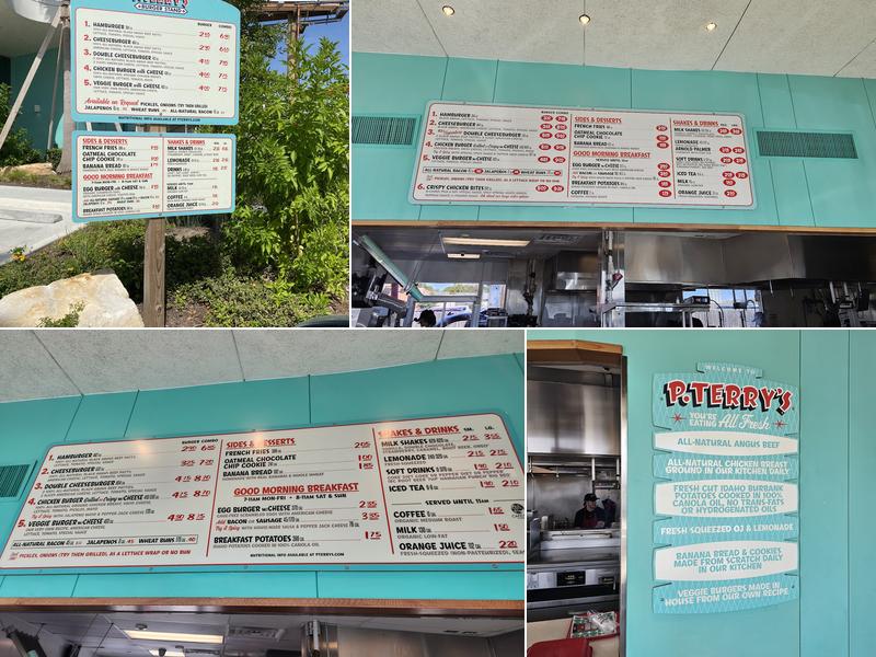 P. Terry's Burger Stand #16 Menu