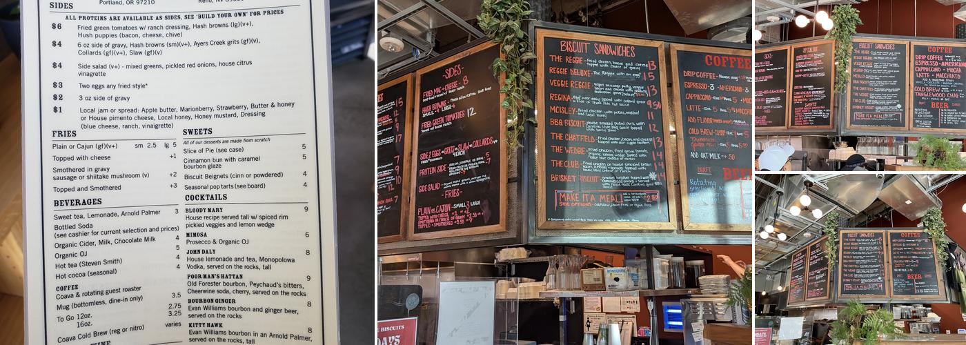 Pine State Biscuits | NW 23rd Menu