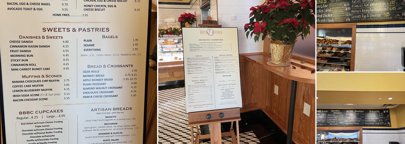 Best Buns Bakery & Burgers Menu