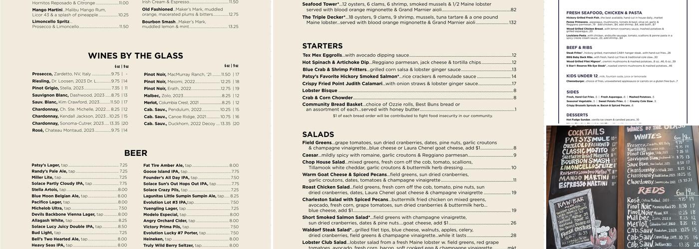 Patsy's American Menu