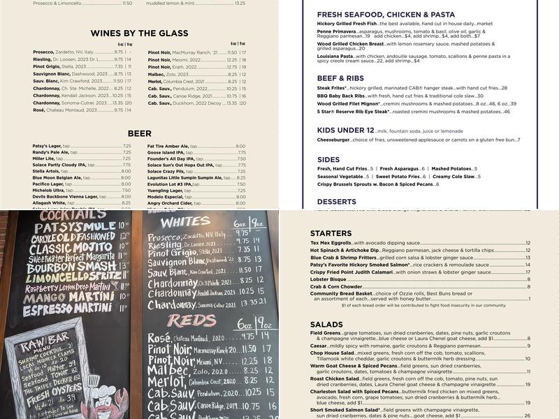 Patsy's American Menu